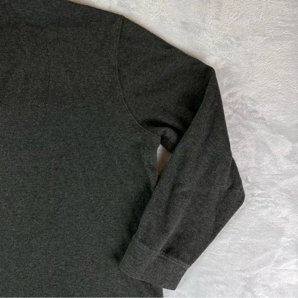 Polo Ralph Lauren Estate Rib Size XL Sweater Dark Gray 1/4 Zip Knitted‎ Pullover
